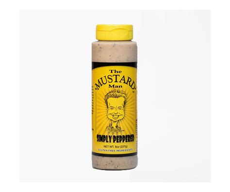 The Mustard Man's Simply Peppered.