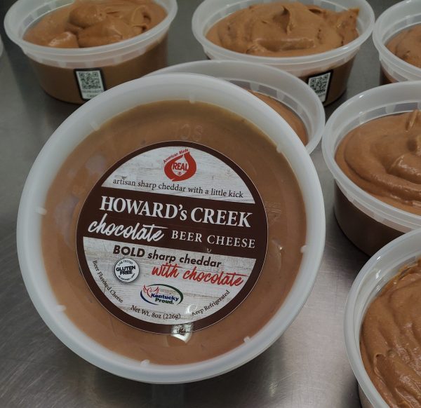 Chocolate Beer Cheese in production.